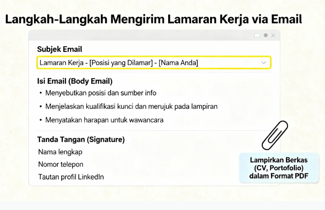 Cara Kirim Lamaran Kerja Lewat Email